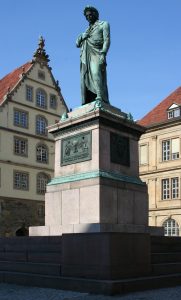 Schillerdenkmal am Schillerplatz in Stuttgart