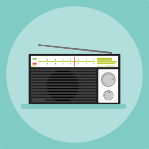 Portable radio illustration