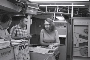 Picture of Marie Tharp with colleagues