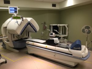 nuclear medicine scanner in a hospital