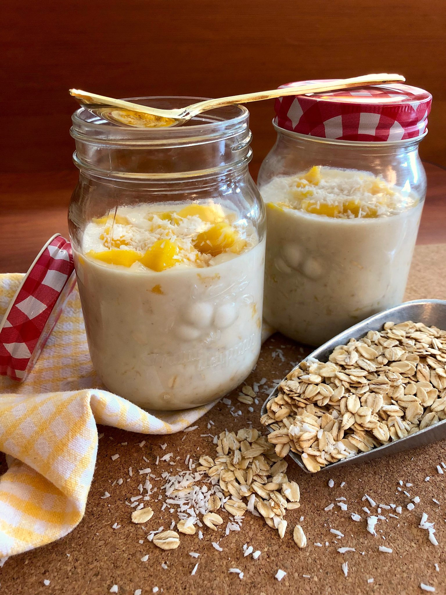 Tropical Overnight Oats – The High Protein Cookbook For Muscle Health 