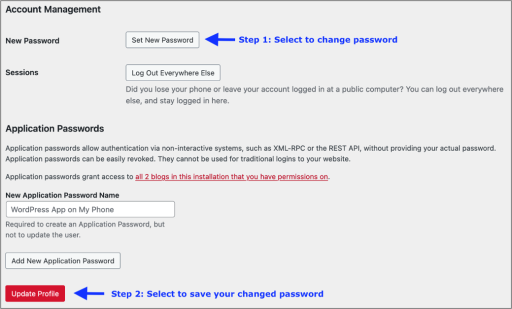 Set New Password