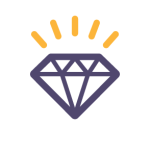 icon of a diamond representing scarcity