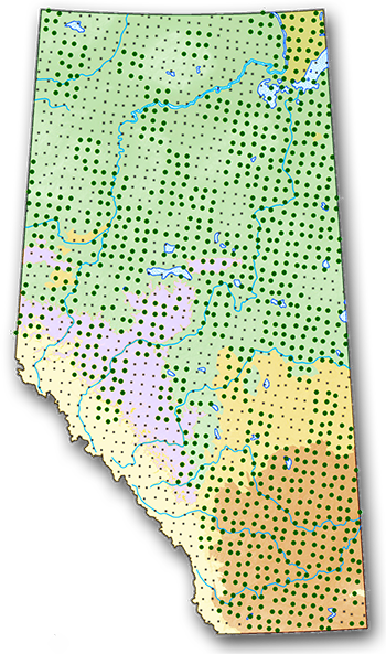 Map of ABMI sites