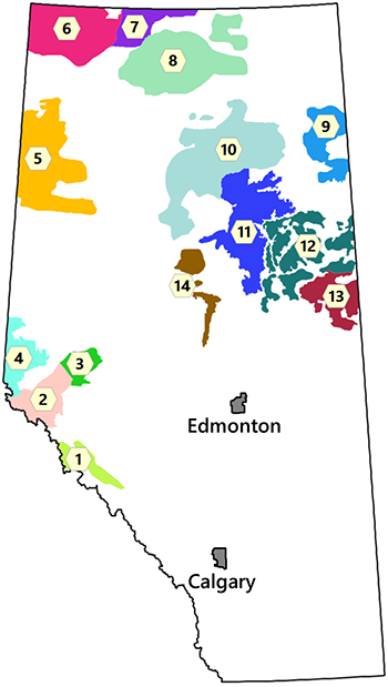 Caribou ranges