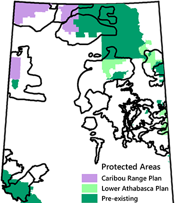 Map of proposed protected areas