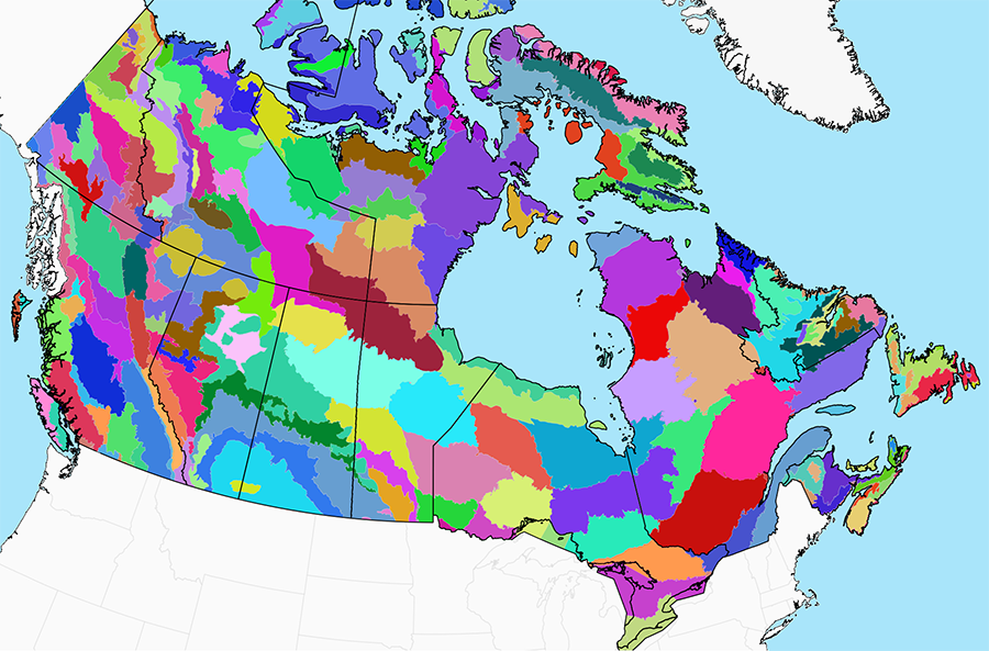 Map of ecoregions