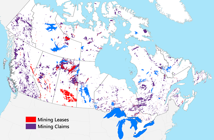 Map of mining tenure