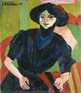 Ernst Ludwig Kirchner (1880-1938): Portrait of a woman