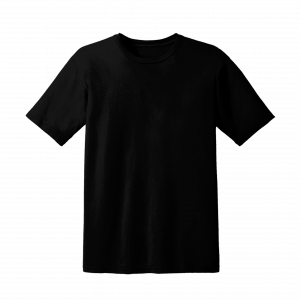 black t-shirt