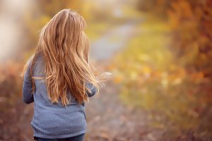 young girl with long blond hair