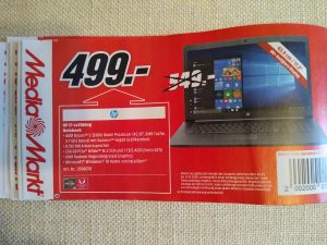 Media Market flyer - Laptop for 499