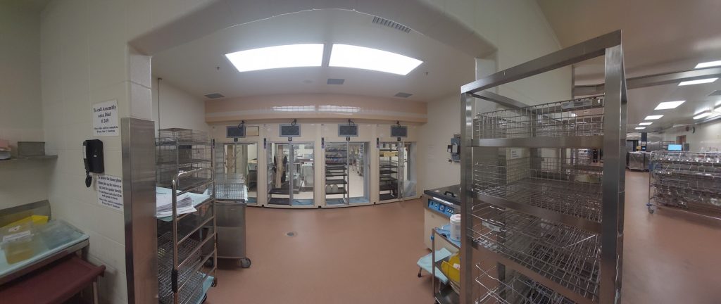 image of a decontamination area of the MDRA