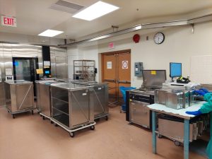 image of the decontamination area of the MDRA