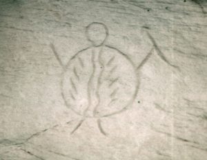 Petroglyph from Writing-on-Stone Provincial Park