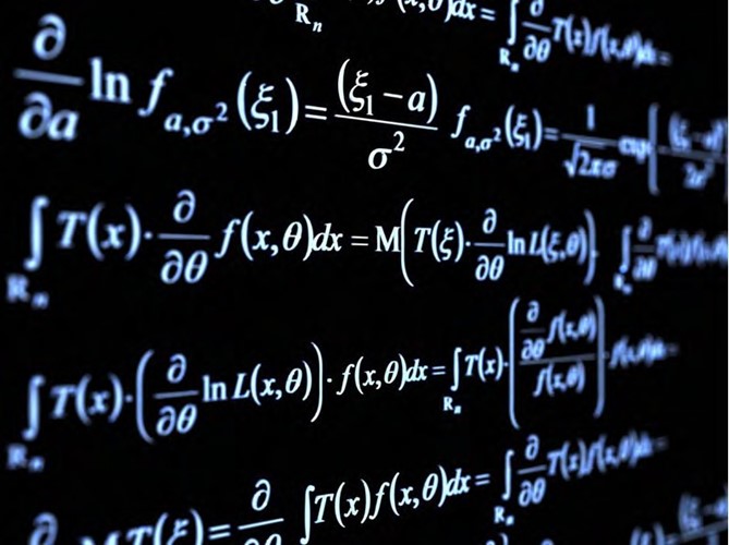Image of math formulas, representing one type of knowledge.
