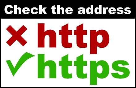 image showing that https is secure, while http is not secure.