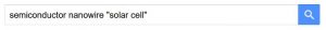 Google Scholar search: semiconductor nanowire "solar cell"