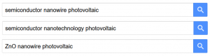 Multiple searhes in Google Scholar each using different keywords