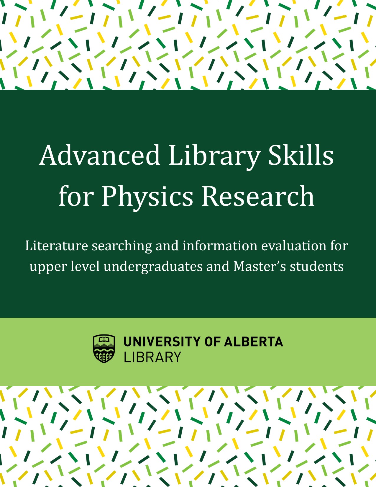 Cover image for Advanced Library Skills for Physics Research