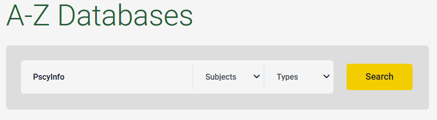 Database Search by Title