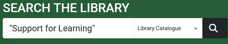 Journal Title Library Catalogue Search