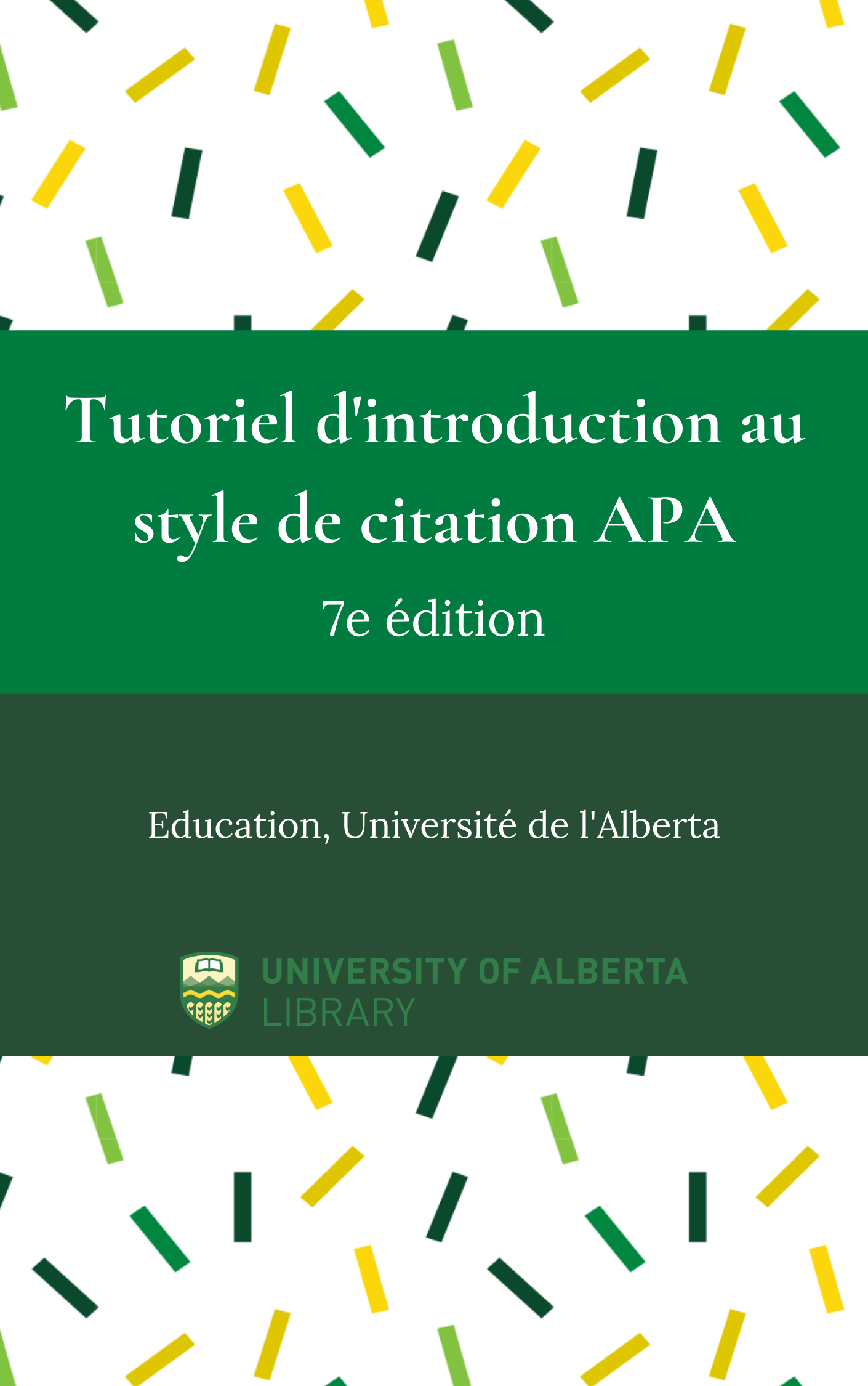 Cover image for Didacticiel du style de citation APA