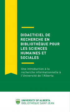 Didacticiel de recherche en bibliothèque pour les sciences humaines et sociales book cover